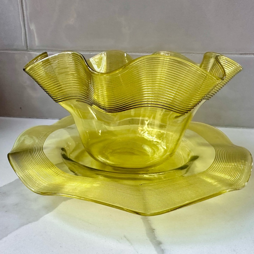 Steven and Williams Finger Bowl and Underplate